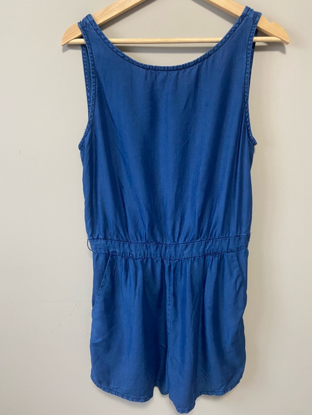 Zara Women Royal Blue Sleeveless Romper